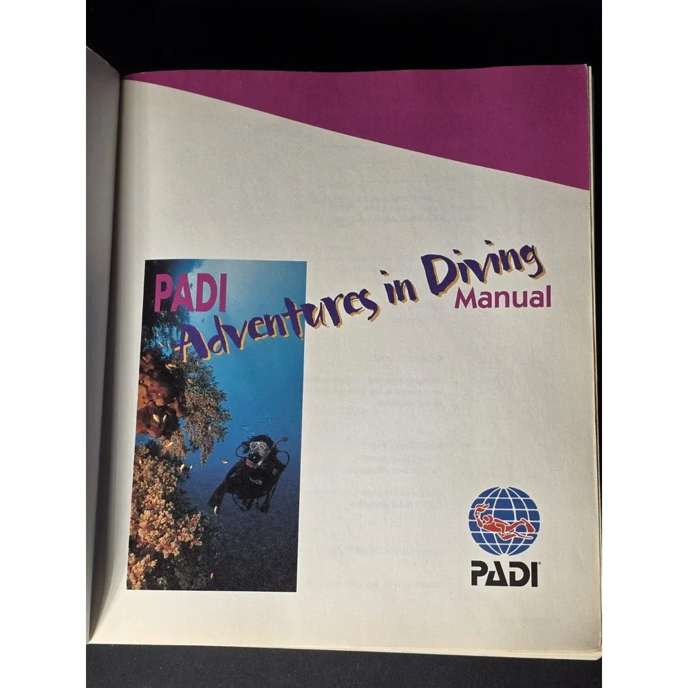 PADI Adventures in Diving Manual Paperback 2.08 VG Condition 373 Pages